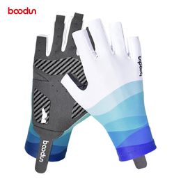 Boodun Cycling Gloves Men Women Half Finger Antislip Bike Breathable MTB Road Bicycle Sport Fishing Racing 240402