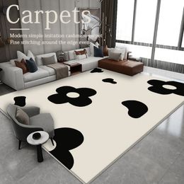 Modern Style Carpets for Living Room Light Luxury Bedroom Decor Plush Carpet Large Area Thickened Floor Mat Home Non-slip Rug