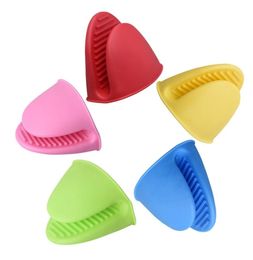 Silicone Heat Resistant Gloves Clips Insulation Non Stick Antislip Pot Bowel Holder Clip Cooking Baking Oven Mitts6790430