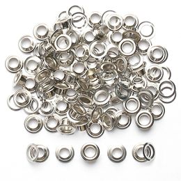 3-10mm 100Sets Metal Eyelet Grommet Round Rings for DIY Leather Craft Bags Bolsos Shoes Clothing Belt Hat Ceintures Accessories