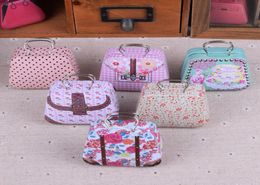 100pcs Mini Handbag Tin Box Home Cable Organiser Storage Box Zakka Wedding Gift Candy Jewellery Container Tea Boxes1232302