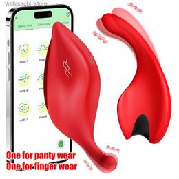 Andere Gesundheit Schönheitspunkte App Fernbedienung Vibration Wearable Slips Vibrator Finger G Spot Clitoralis Stimulator Frauen Erwachsene Paare Spielzeug L49