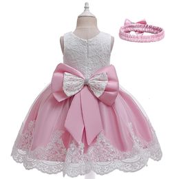 Children Flower Tutu Dress For 1-10 Years Girls Wedding Birthday Party Princess Dresses Kids Lace Gown Costume Clothing Vestidos 240411