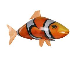 Creative Remote Control Flying Fish Clownfish Electric Air Inflatable Flying Fish Party Decoration RC Animal Toy 2103262586016