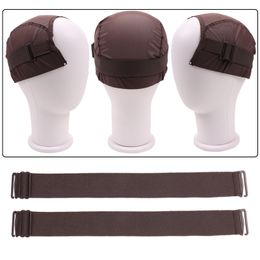 3Pcs Black Elastic Bands Adjustable Wig Band Wigs Making Tools For Making Wig Cap Accessories Soft Adjustable Strap Detachable