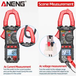 ANENG PN103/PN104 True-RMS Red Clamp Meter 6000 Counts AC Current AC/DC Voltage Current Tester NCV Professioanl Multimeter Tools