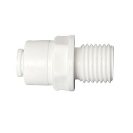 RO Straight Pipe Fitting 1/4 OD Hose 1/4" BSP Male Thread Plastic Quick Connector System Water Purifies Pack Of 10 Pcs