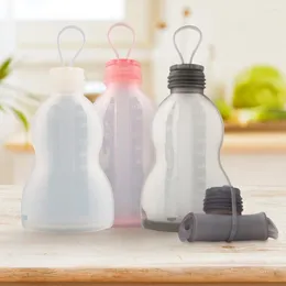 Storage Bags 1Pc 250ML Milk Bag Portable Reusable Silicone With Scale Food Grade Capacity Breast Container For Baby