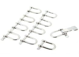 Whole10 PCS U Shape Stainless Steel Adjustable Anchor Shackle Emergency Rope Survival Paracord Bracelet Buckle for Outdoor Ca2951500