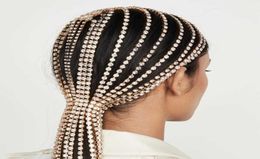 Bridal Headband Rhinestone Long tassel Accessories for Women Crystal Multi Strand Head Chain Hair Jewelry15660171260108