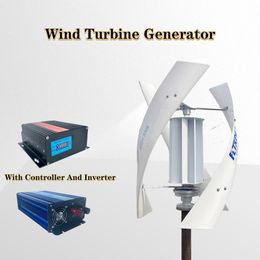 5000w Windmills Energy Vertical Wind Turbine Generator Kit 3000w 5000w With Hybrid Controller 12v 24v 48v Homeuse with Inverter