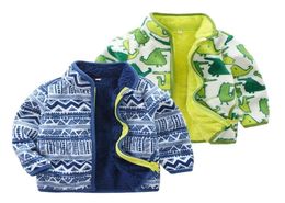 Winter Sweater Kids Boys Fleece Jacket Long Sleeve Zipper Plus Velvet Keep Warm Children039s Coat Cardigan Pattern new Arrival 1685997