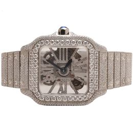 Luxury Looking Fully Watch Iced Out For Men woman Top craftsmanship Unique And Expensive Mosang diamond Watchs For Hip Hop Industrial luxurious 76840