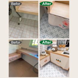 6 PCS Anti-skid Floor Tile Sticker 20x20 CM Self Adhesive Waterproof Wear-resistan Wall & Floor Stickers DIY For Home Renovation