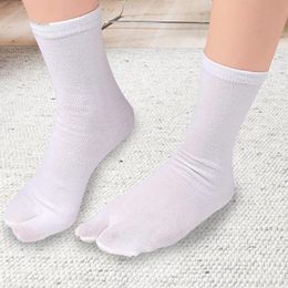 Split Toe Socks Unisex Simple Comfortable Two-Toed Socks Japanese Harajuku Men Women's Socks Two Finger Socks