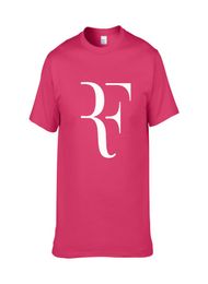 New Roger Federer RF Tennis T Shirts Men Cotton Short Sleeve Perfect Printed Mens TShirt Fashion Male Sport Oner sized Tees ZG75265592
