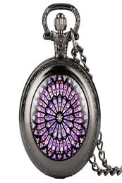 The Notre Dame De Paris Cathedral Display Watches Antique Quartz Pocket Watch Necklace Chain Clock Souvenir Gifts for Men Women5768316