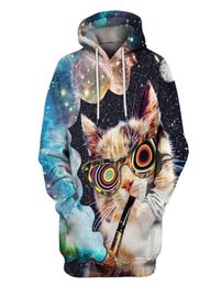 Hoodie funny cat hoodies mens sweater 3d women sweatshirts Fashion Streetwear hip hop pullover Hooded Hoody Mens Hoodies Sweatshir8007802