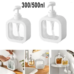 Liquid Soap Dispenser White Lotion Pump Bottle Shower Gel Sub Plastic 300/500 ML Leak Proof Shampoo Detergent Lotions Container