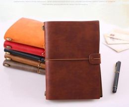 Vintage Hardcover Notebook Spiral Faux Leather Dairy Note Book School Office Supply For Students Business Notebooks Making Notes18413826