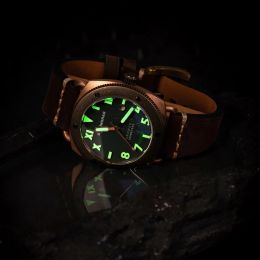 Vintage Bronze Watch Automatic Military Diver Watches Men Sports 45mm Mechanical Wristwatches Kursk Luminous Clocks STALINGRAD