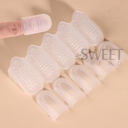 5pcs Plastic Nail Art Clip Soak Off Remover Caps Easy Handle Degreaser Effects Cleaner Gel Polish Fingers Fluid for Wrap Tools