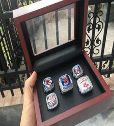 High Quality World Series Baseball Team s ship Ring With Wooden Box Sport Souvenir Fan Men Gift7710786