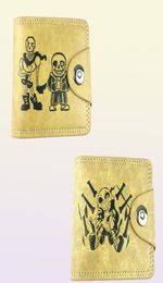 Wallets PU Bifold Hidden Discount Wallet Game Undertale Men039s Leather Note Compartment Coin Po S Holder Purses2131560