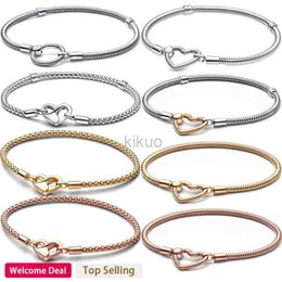 Bangle 2023 New Womens Jewellery 925 Sterling Silver Eternal Love Inlaid Bracelet Original 1 1 Production for Womens Gifts 24411