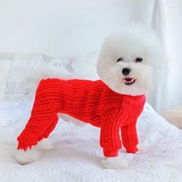 Dog Apparel Winter Clothes Sweater Jumpsuit Schnauzer Clothing Coat Outfit Puppy Pomeranian Poodle Bichon Frise Costume