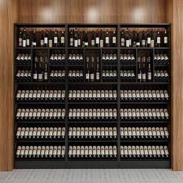 Commercial Liquor Wine Cabinet Racks Display European Storage Wine Cabinet Modern Simplicity Estante Vinos Bar Furniture QF50JG