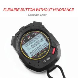 Handheld Digital Timer Stopwatch Chronograph Sports Training Digital Chronometers 3 Rows Display of 10/30/60/100 Tracks
