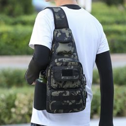 Tactical Backpack Mens Crossbody Custom Sling Bag For Men Waterproof Outdoors Casual Tactical Sling Chest Bag With USB Backpacks