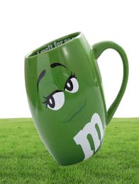 600mL mm Beans Coffee Mugs Tea Cups and Mugs Cartoon Cute Expression Mark Large Capacity Drinkware Christmas Gifts 2108045427330
