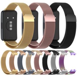 Milan Magnetic Loop Strap For Huawei Band 8 Strap Wristband Bracelet For Band 8 Metal Wrist Strap Replacement Accessories correa