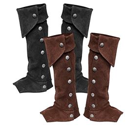 Mediaeval Retro Viking Pirate Knight Warrior Renaissance Boots Cover Adjustable Steampunk Shoe Cover Larp Cosplay Accessories
