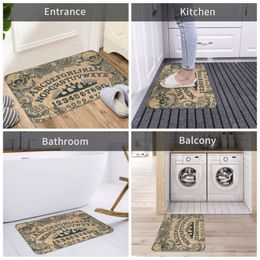 Angel Of Death Witch Ouija Board Doormat Non-Slip Entrance Kitchen Bath Floor Door Mats Halloween Toilet Rug Carpet Footpad