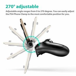 Holder For Game Controller Stand For DualShock 4 Flexible Durable Mobile Phone Gaming Clip Holder Bracket For Android