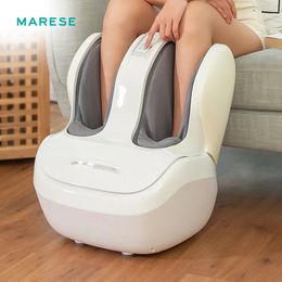 MARESE Electric Calf and Foot Massage Machine Vibration Shiatsu Air Compression Heat Rolling Kneading Leg Beauty Massager K16 240326