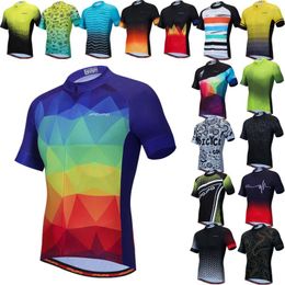 Racing Jackets Men's Bike Jerseys Short Sleeve Summer Motocross Mountain Clothes Downhill Road Bicycle Tops