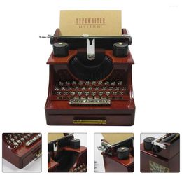 Decorative Figurines Toys Typewriter Music Box Musical Gifts Desktop Adornment Miniature Jewelry Container Child