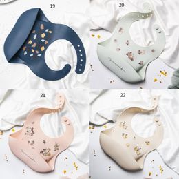 Toddler Silicone Bibs for Baby Kids Girl Boys Waterproof Saliva Feeding Bib N1HB