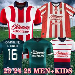 24 25 Chivas CD Guadalajara Soccer Jerseys Home A.VEGA I.BRIZUELA E.GUTIERREZ C.CALDERON A.ZALDIVAR CHICHARITO F.BELTRAN J.MACIAS 2024 Home Away Football Shirt S-4XL