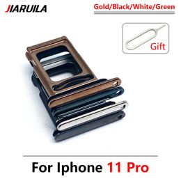 Original NEW Dual Card SIM Card Tray chip slot drawer Holder Adapter Accessories For iPhone 11 / 11 Pro / Pro Max + Pin