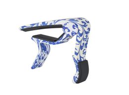 New Arrivals Handed Acoustic Guitar Capo Perfect For GuitarUkuleleBanjoMandolin Blue And White Porcelain1823375