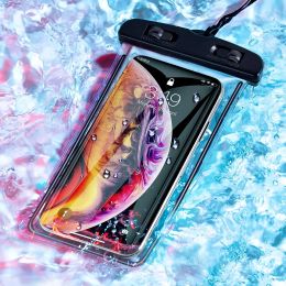 Waterproof Phone Case Drift Diving Swimming Waterproof Bag for 6.5inch Mobile Cover Pouch Bag Case Underwater Dry Bag Case Cover