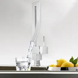 Bathroom Sink Faucets Basin Chrome Brass Square Tall Faucet Single Handle Deck Mounted Toilet And Cold Mixer Water Tap