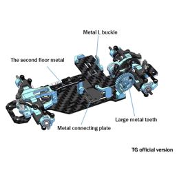 TG RACING RC Car RWD Rear-drive Drift Racing Frame 1/24 1/28 Remote Control Vehicle