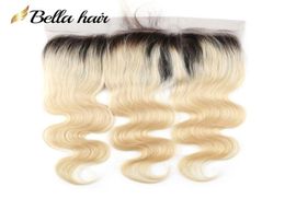 Brazilian Virgin Human Hair Frontal Blonde Lace Closure Frontal 13x4 1b613 Colour Ear to Ears Closures In Bulk Body Wave2121362