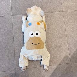 Dog Apparel Pet Four-Legged Clothing Frog Overalls Four-Foot Pants Jarre Aero Bull West Highland Pug Bichon Clothes